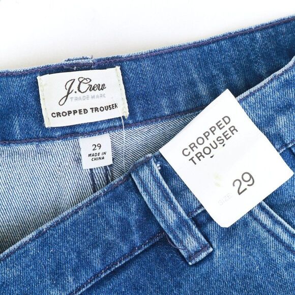 NWT J Crew Rayner Denin Jeans Cropped Trouser Jeans 29 - Picture 2 of 6